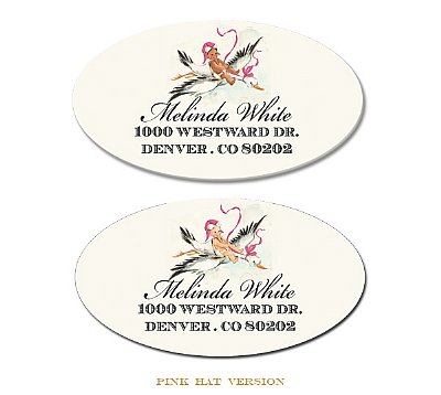 Incoming Oval Address Labels (Fair Skin Tone)