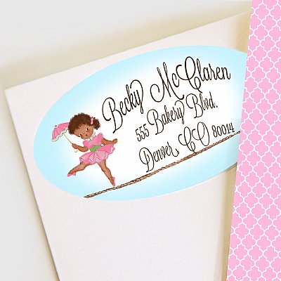 Tight Rope Tootsie (Brown Skin Tone) Collection Address Labels