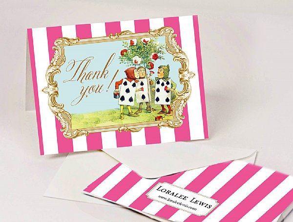 Alice in Wonderland Thank You Notes