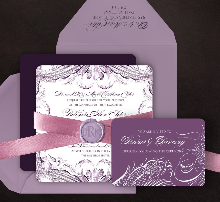 Wedding Invitation Inserts for the Alouette Collection