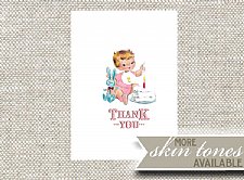 Vintage First BIrthday Stationery (Girl)