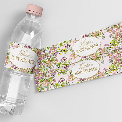 Baby Bunny Water Bottle Labels