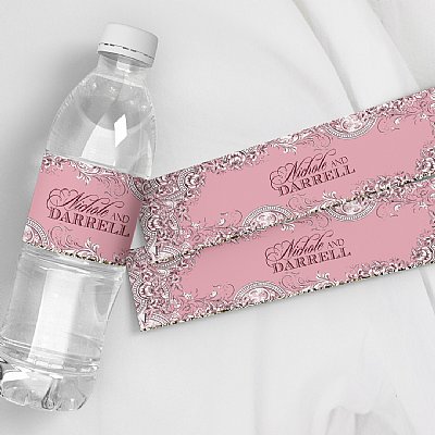 Nichole Collection Water Bottle Labels (Rose)