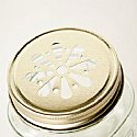 Gold Daisy Cut Lids