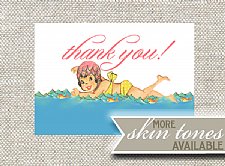 Sweetie Swim Cap Stationery