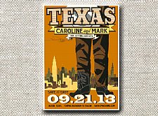 Texas Poster Save the Date