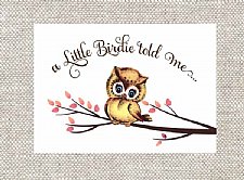 Little Birdie Told Me Stationery (Pink)
