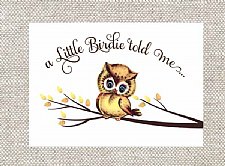 Little Birdie Told Me Stationery (Yellow)