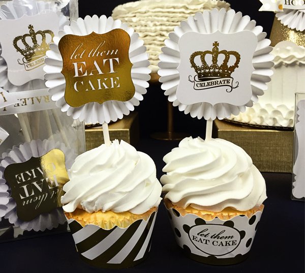 Gold Crown Cupcake Kit