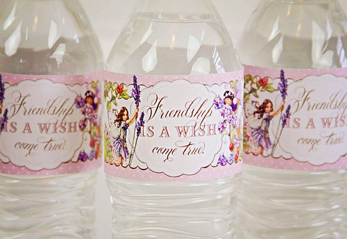Pixie Fairy Water Bottle Labels