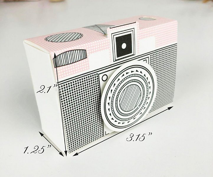 Paris Collection Camera Favor Boxes