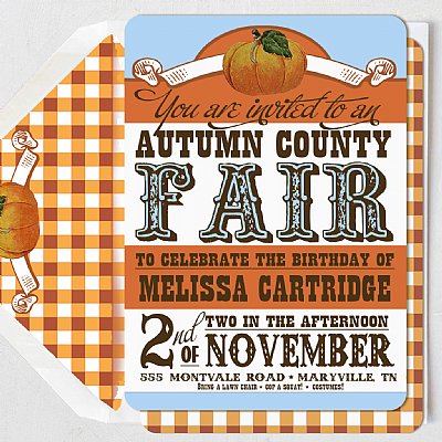 Fall County Fair Invitation