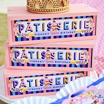 Patisserie Bakery Box and Label Set