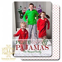 Peace, Love & Pajamas Photo Card Suite