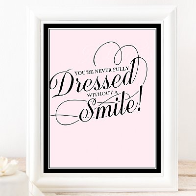 Smile 8x10 Runway Collection Sign