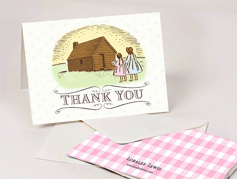 Little House on the Prairie Thank You Note Set