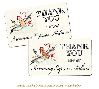 Incoming "Thank You" Favor Tags