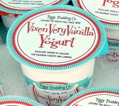Reindeer Games Yogurt Labels
