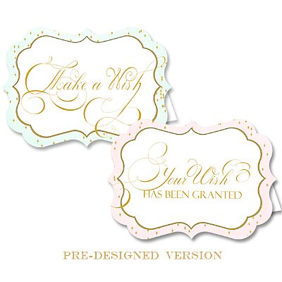 Make A Wish 5x7 Luxe Buffet Signs (4)