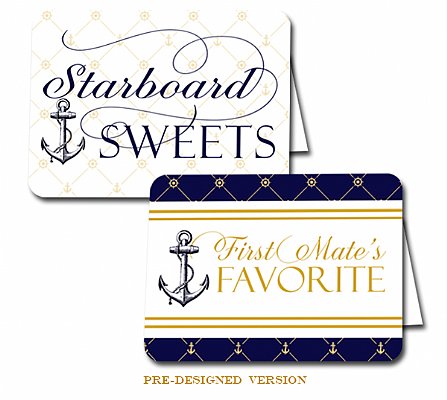Anchors Aweigh Buffet & Party Signs