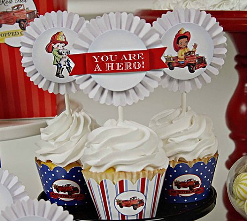 Fireman Cupcake Kit