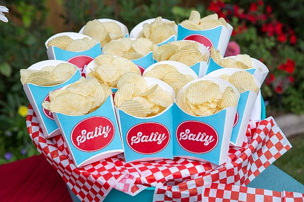Splish Splash French Fry Containers and Labels