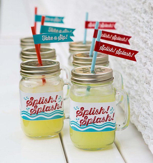 Splish Splash Straw and Pennant Kit