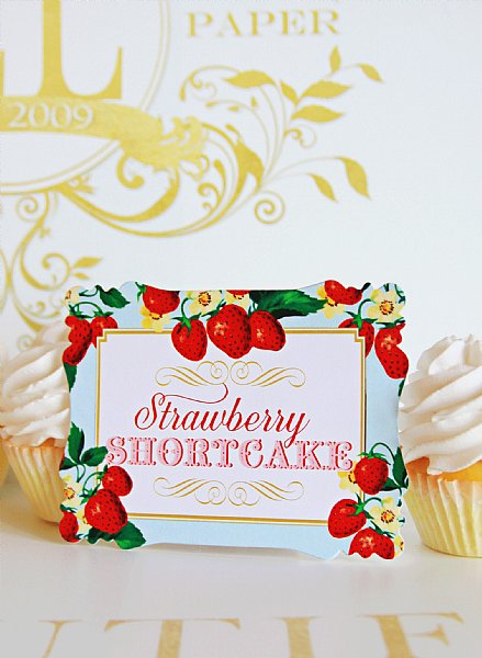 Berry Sweet Buffet & Party Signs
