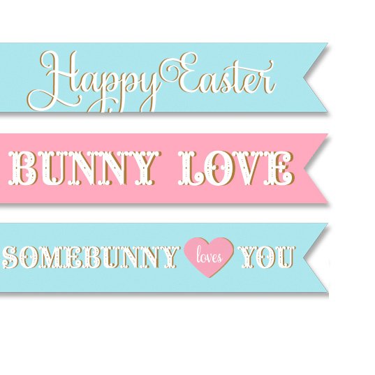 Easter Maypole Pennant Stickers