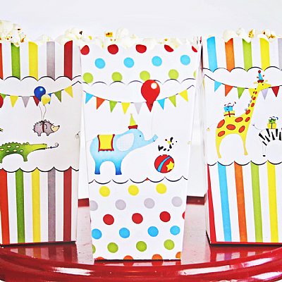 Animals on Parade Popcorn Boxes