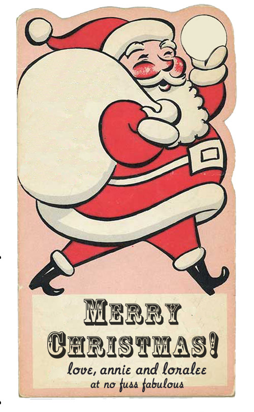 Download Merry Christmas Vintage Santa Tag Printable - Loralee Lewis