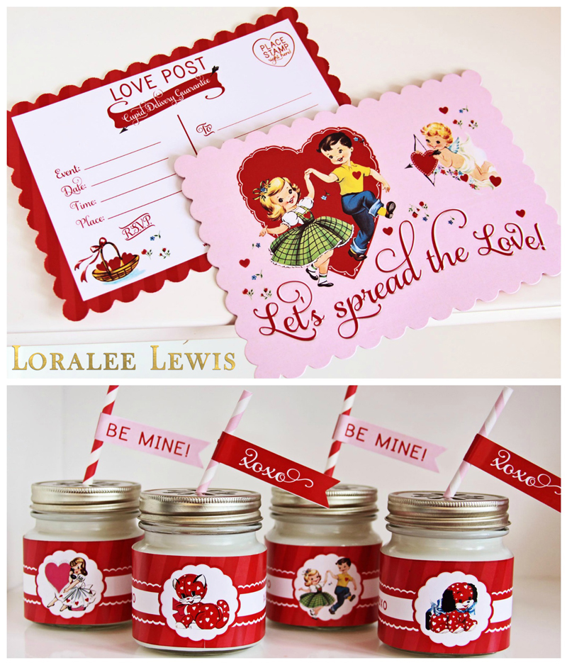 Valentine Party Goods at Loralee Lewis, www.LoraleeLewis.com