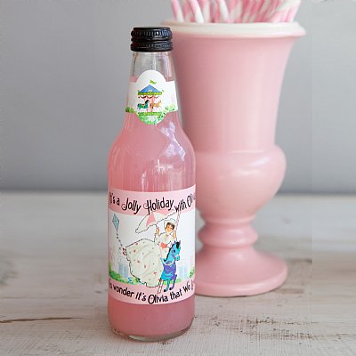 Jolly Holiday Glass Bottle Labels