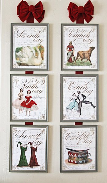 12 Days of Christmas Print Set