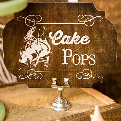 Western Collection Buffet & Party Signs