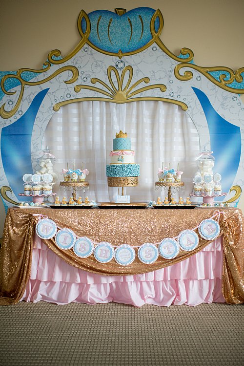 Cinderella Rosette Banner