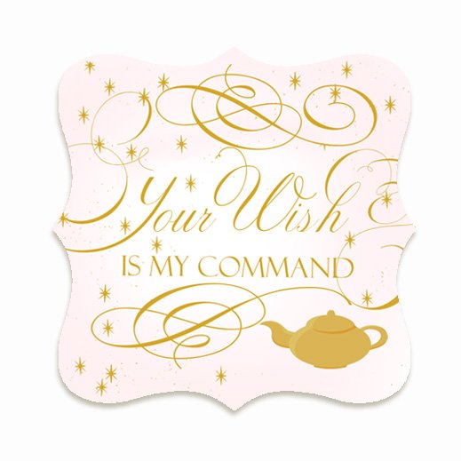 Make A Wish 3" Luxe "Your Wish is My Command" Stickers