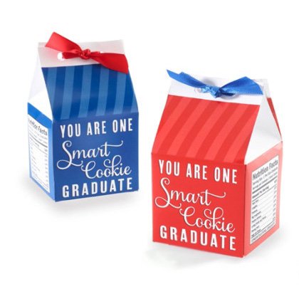 Little Graduate Milk Favor Boxes