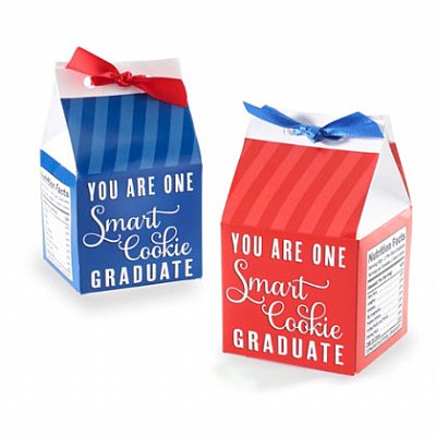Little Graduate Milk Favor Boxes