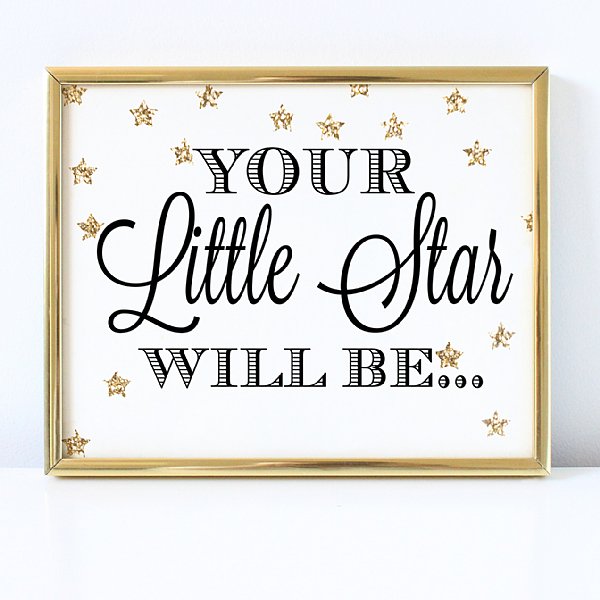 Personalizable 8x10 Star Print