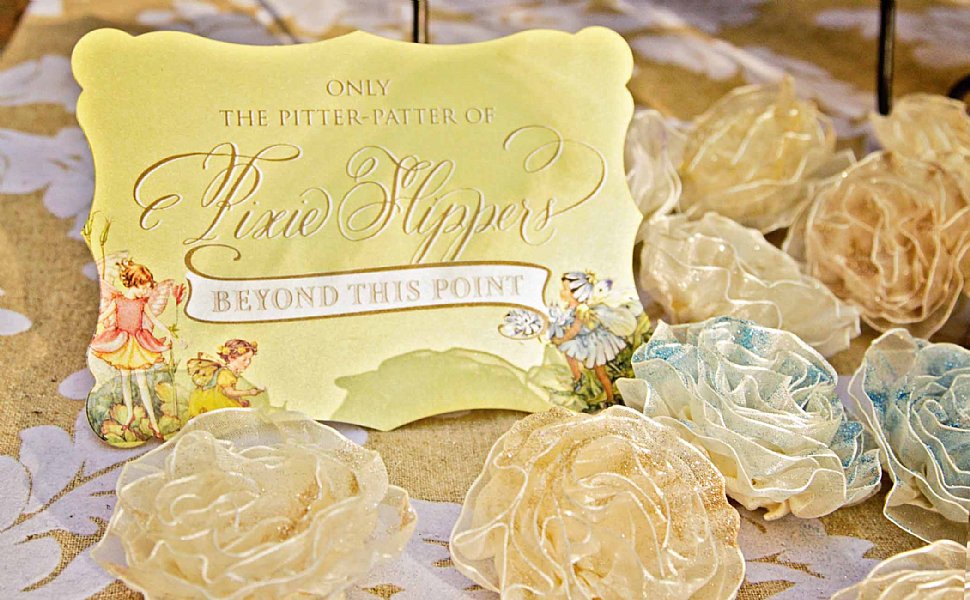 "Faith, Trust, Pixie Dust" and "Fairy Slippers" Sign Set