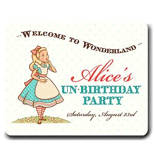 Pastel Alice in Wonderland 8 x 10 Event Sign