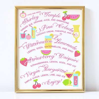 Summer Juice & Drinks Sign