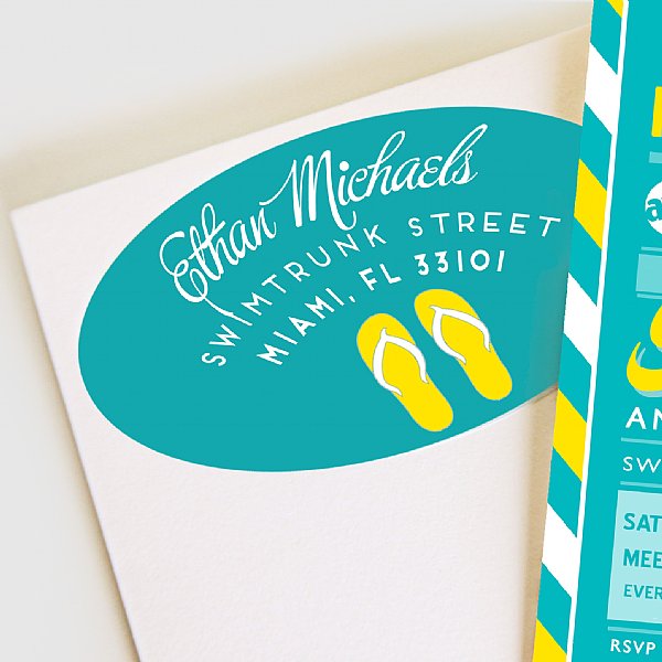 Footloose Summer Address Labels