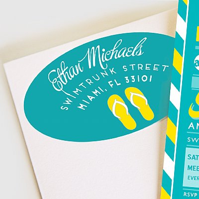 Footloose Summer Address Labels