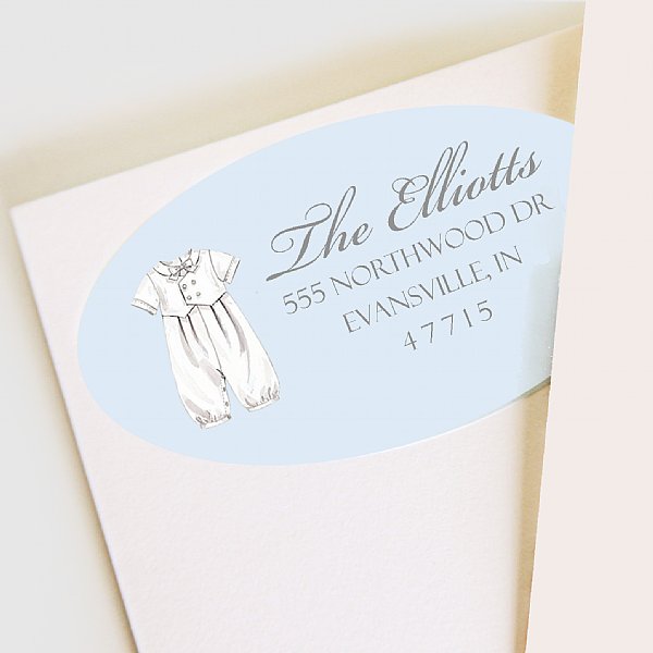 Blessing Blue Address Labels