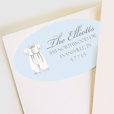 Blessing Blue Address Labels