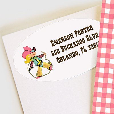 Rhinestone Cowgirl Address Labels