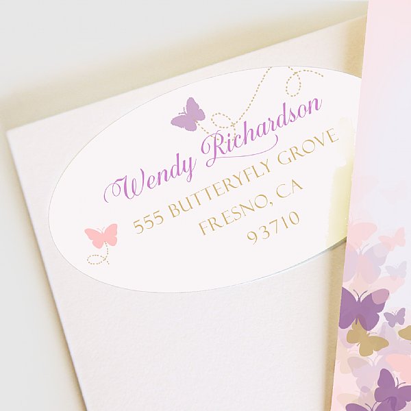 Butterfly Wings Address Labels