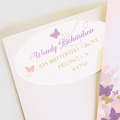 Butterfly Wings Address Labels